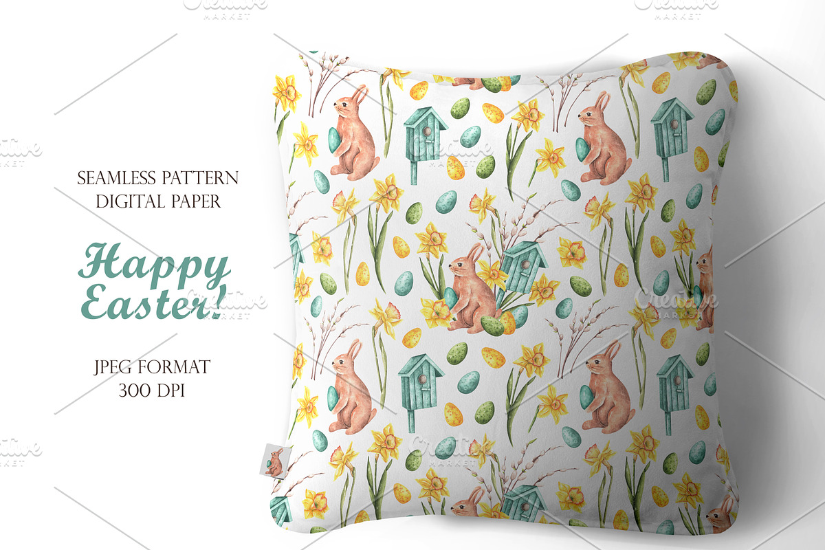 Easter traditions watercolor set., an Illustration by SabinaWatercolorArt (Photo 15 of 18)
