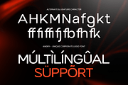 Angry - Unique Corporate Logo Font, a Sans Serif Font by Hamz Studio (Thumbnail 12 of 12)