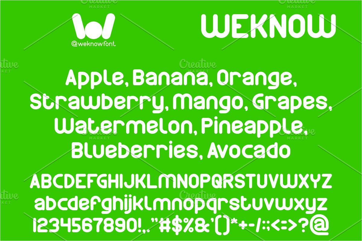 Logical Reasoning font, a Sans Serif Font by weknow (Photo 5 of 8)