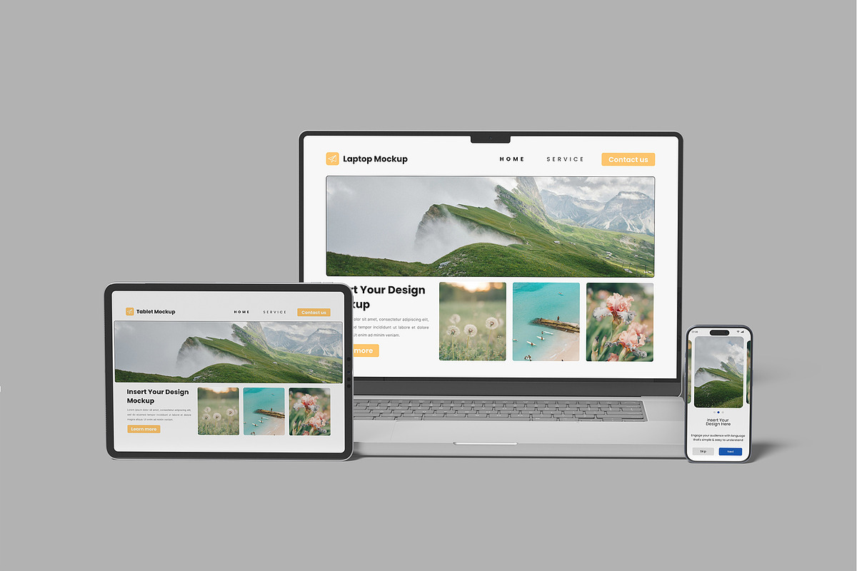 Realistic Multi Device Mockup, a Device Mockup by rizalamora (Photo 9 of 11)