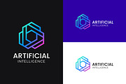 Artificial Intelligence Logo Linear, a Branding & Logo Template by Signatoro (Thumbnail 1 of 4)