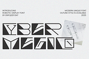 Cyber Megico Font, a Font by Erifqizefont (Thumbnail 1 of 15)