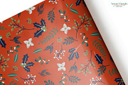 Xmas Florals - Seamless Patterns, a Pattern Graphic by InaCorart (Thumbnail 6 of 9)