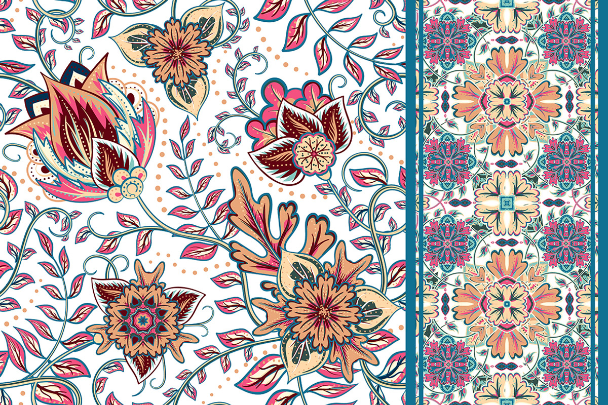 Set of seamless floral pattern, a Pattern Graphic by leezarius