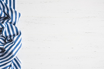White wooden background with textile, an Abstract Photo by The baking man