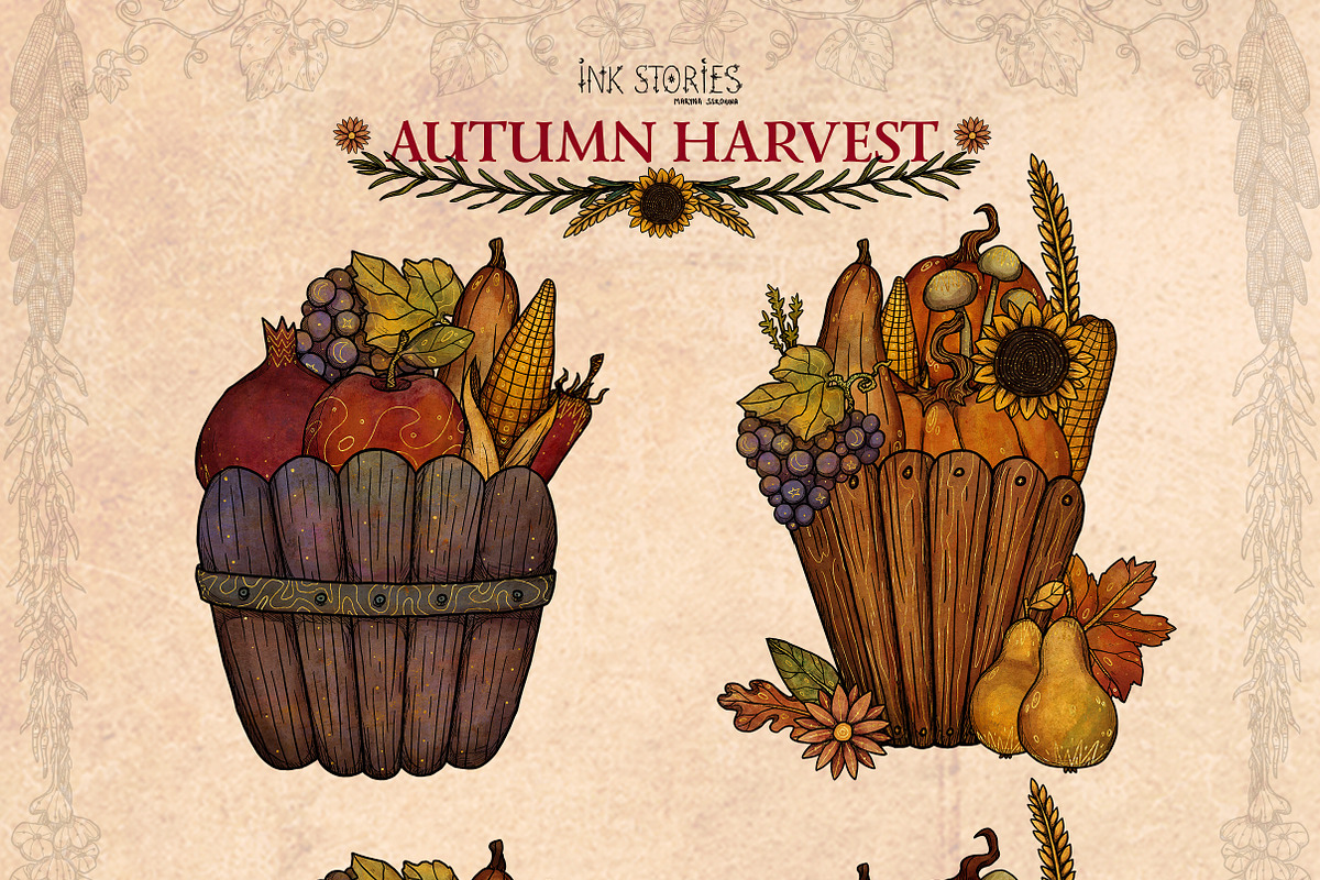 Autumn Harvest, a Seasonal Illustration by Ink Stories (Photo 15 of 26)