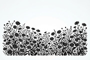 60 Daisy Flower Field Silhouette, a Seasonal Illustration by Amazin_art (Thumbnail 6 of 36)