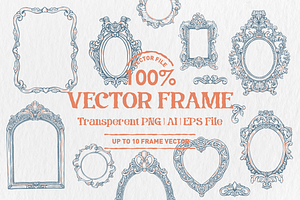 Elegant Vintage Frame Illustration