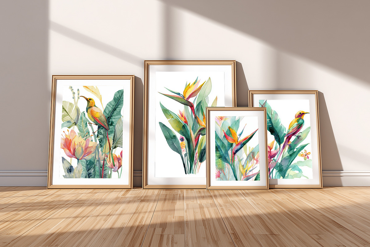 Exotic Botanical Bird Illustration, a Decorative Illustration by Housui Patterns (Photo 11 of 12)