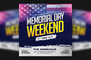 Memorial Day Flyer, a Flyer Template by Artonix
