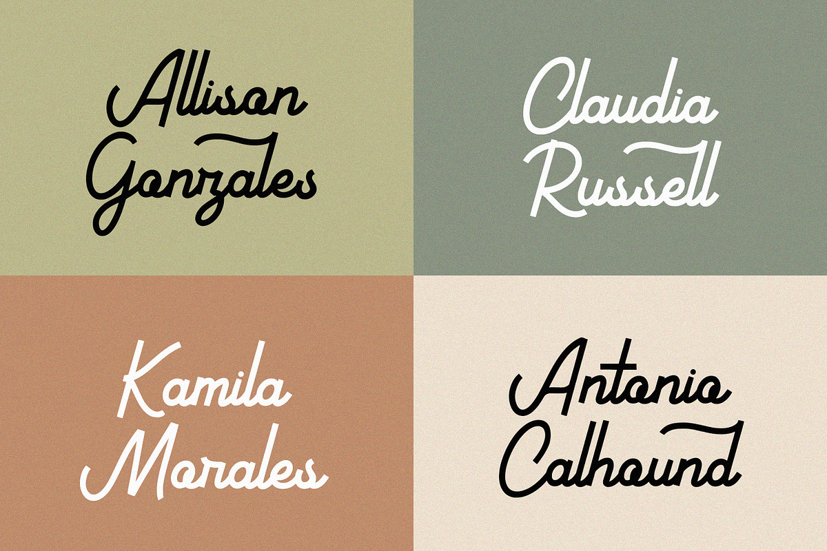 Thrapston - Vintage Script Font, a Script Font by Alpaprana (Photo 6 of 13)