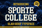 Sporte College - A Classic Slab, a Serif Font by Marvadesign (Thumbnail 1 of 7)
