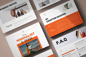 Minimalist E-Book Landscape Template, a Brochure Template by Pixelpick