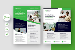 Web Studio Corporate Flyer Template, a Flyer Template by artbart