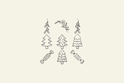 Hand Drawn Christmas Illustrations, an Illustration by HonestiesPrintS (Thumbnail 2 of 7)