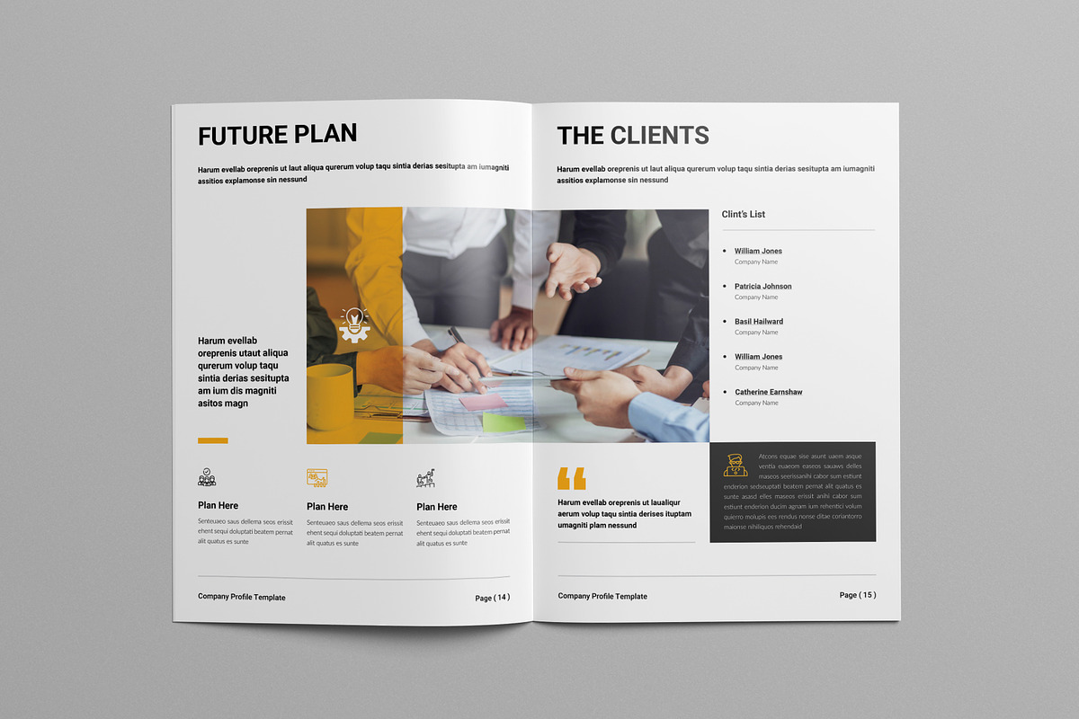 Company Profile | Canva, a Brochure Template by Pixelpick