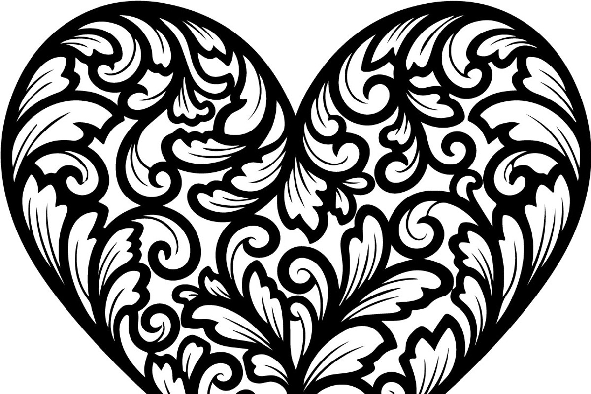Decorative Heart Silhouette Bundle, an Illustration by Designs_River (Photo 6 of 45)