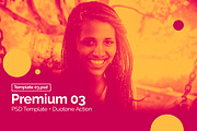 PSD Template + Duotone Action, an Action Add-On by Graphicboom (Thumbnail 5 of 32)