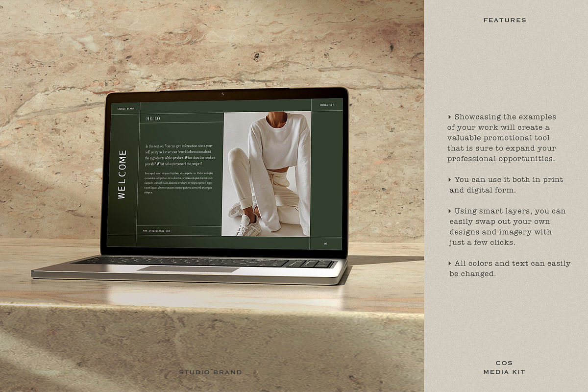 COS | Media Kit | Canva & InDesign, a Magazine Template by Studio Brand (Photo 2 of 9)