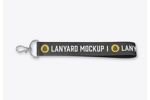 Short Lanyard Mockup