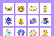 Hippie Stickers, an Emoji Icon by Brickclay (Thumbnail 7 of 9)