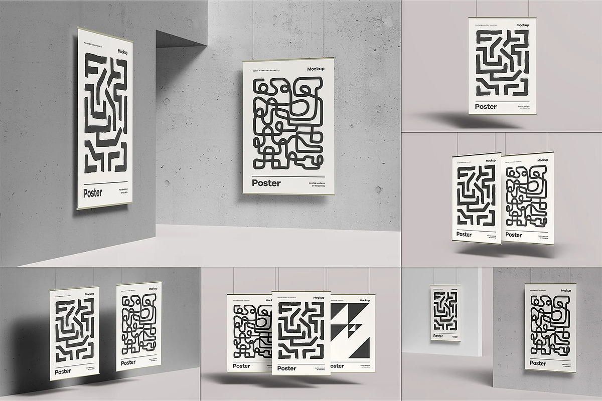 Poster Mock up, an Advertising Mockup by zippypixelstudio (Photo 1 of 13)