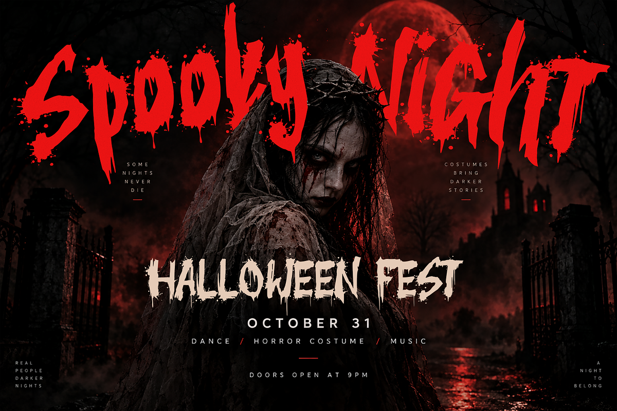 The Silent Murder - Bloody Typeface, a Sans Serif Font by agnyhasyastudio (Photo 7 of 16)