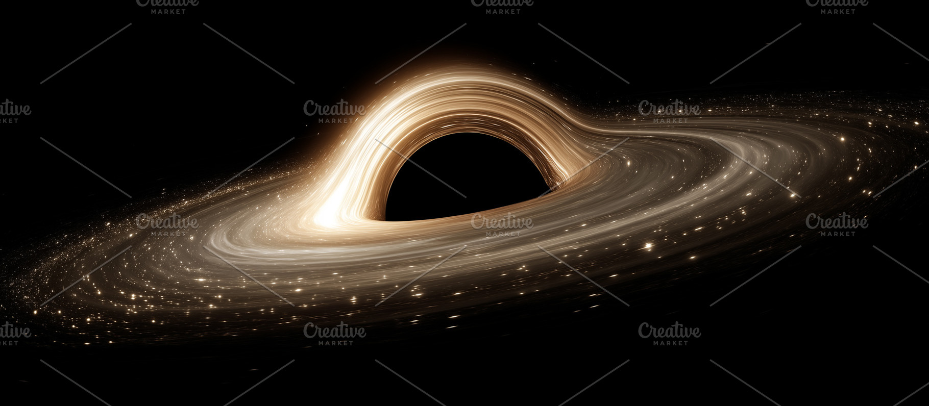 Mesmerizing glowing black hole, a Background Photo by MistyDay