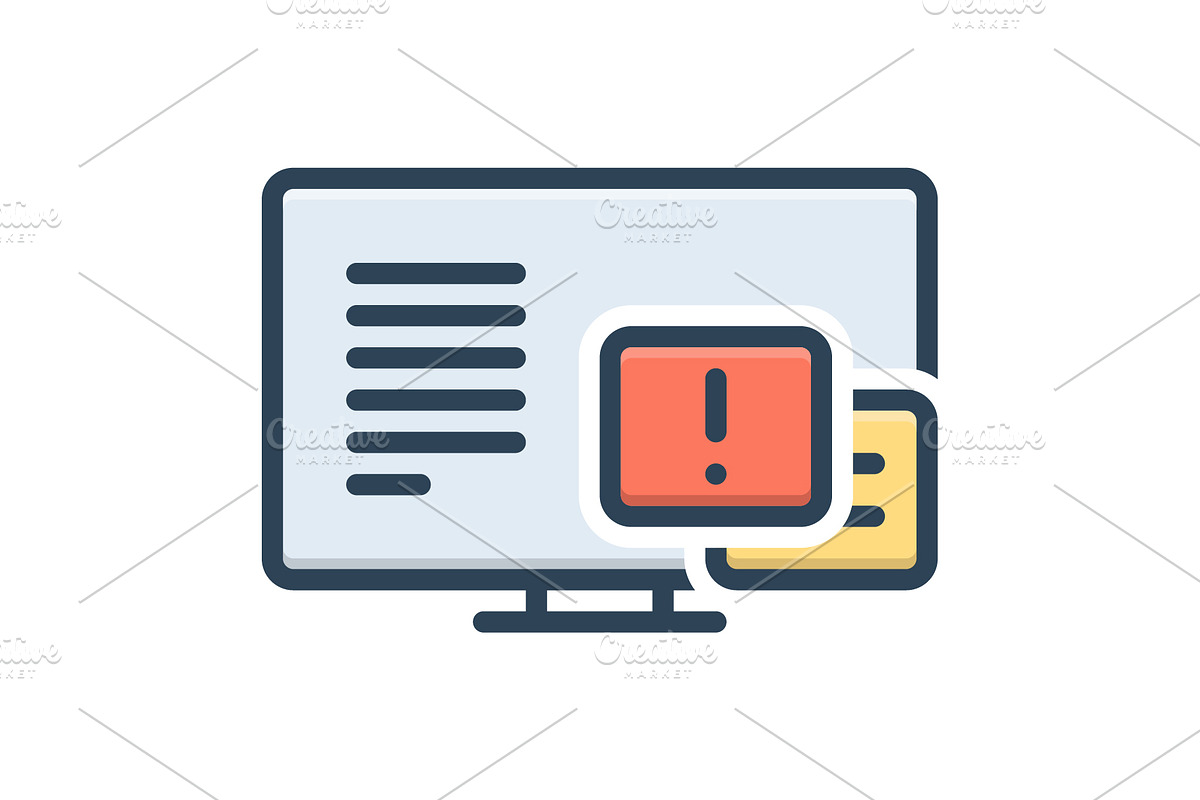 Adware security color icon, an Icon by Creative priyanka | Creative Market