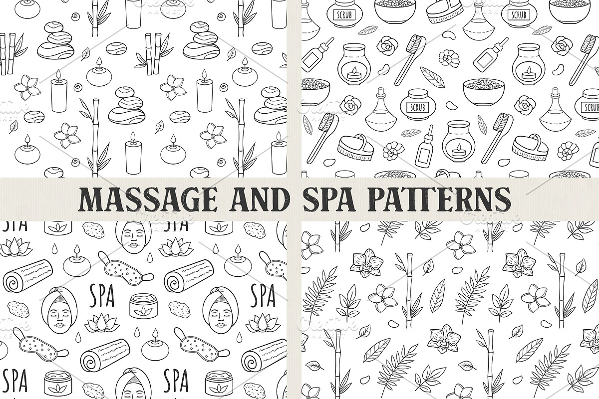 SPA and Massage Doodle Design Kit, a Healthcare Illustration by Artspace (Photo 2 of 5)