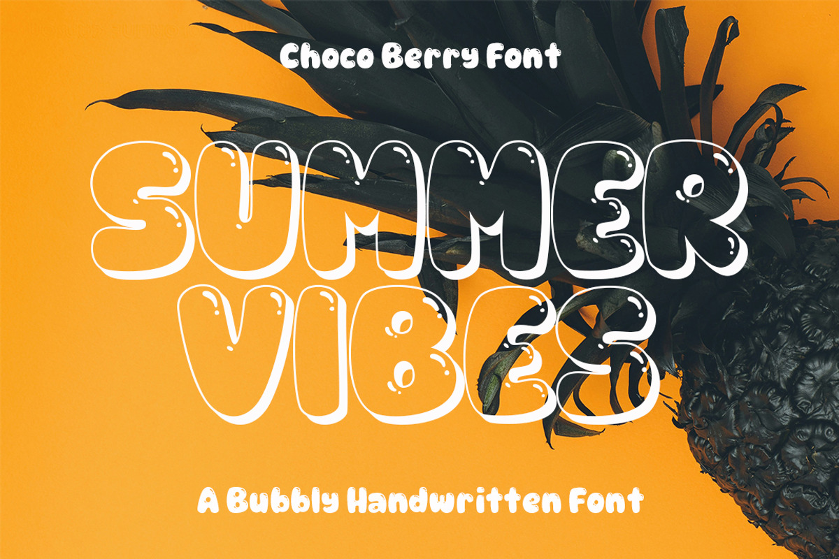 CHOCO BERRY FONT, a Handwritten Font by Fargun Studio