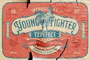 Young Fighter Vintage Display, a Serif Font by alit design (Thumbnail 1 of 21)