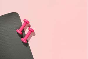 Fitness concept. Sport mat, a Sports & Recreation Photo by Fascinadora