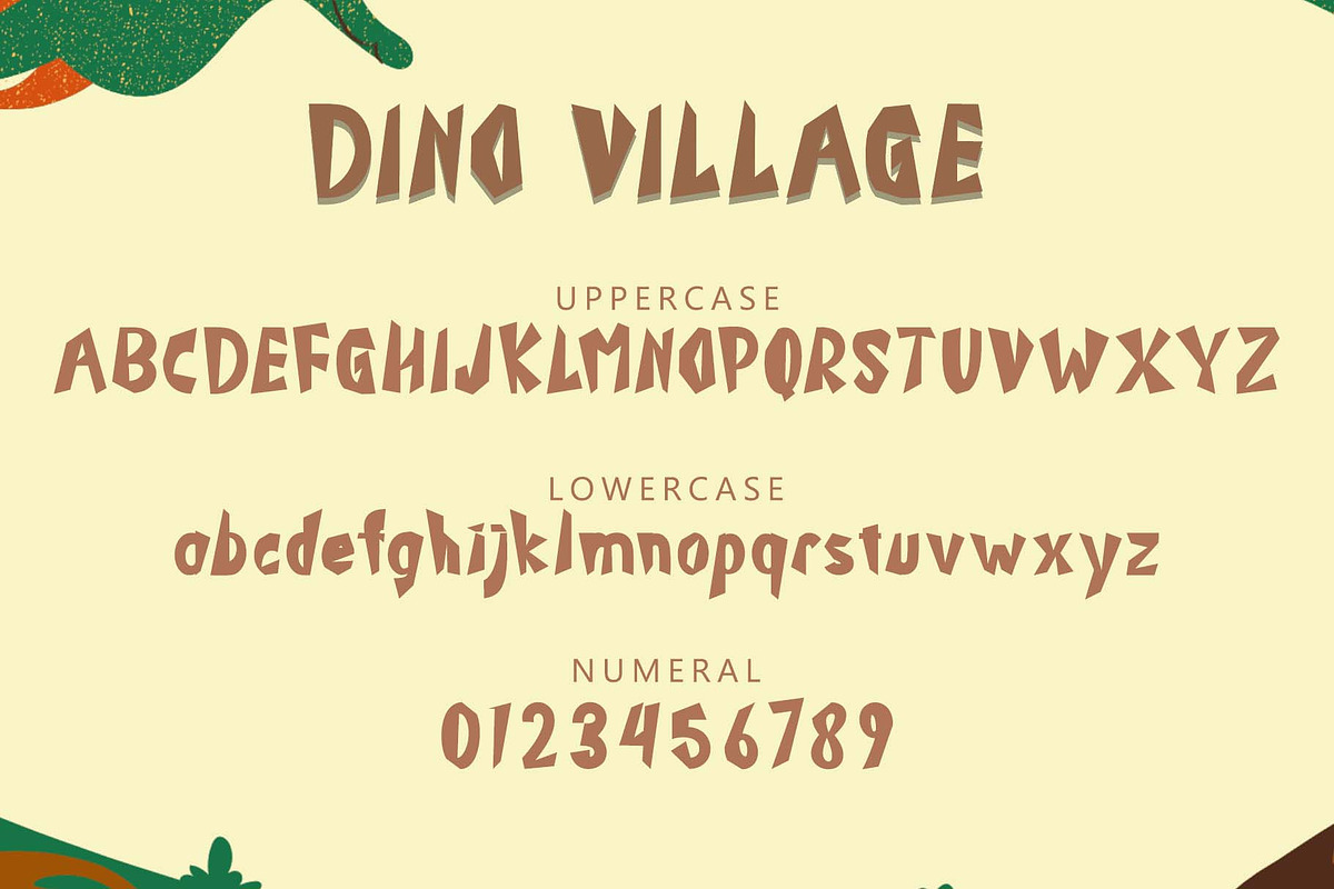 Dino Village, a Handwritten Font by Yoga Letter (Photo 5 of 6)
