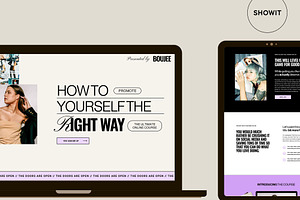 Course Sales Page Template Showit