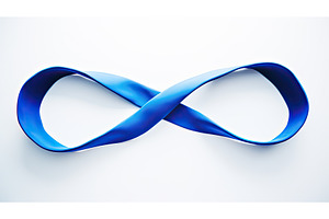 bold blue infinity symbol ai, a Background Photo by pikepicture