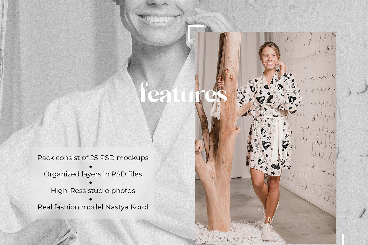 Kimono Dress Mockup Bundle + Freebie, an Apparel Mockup by Neutral Mockups (Photo 3 of 8)