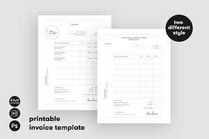 Printable Modern Invoice Template
