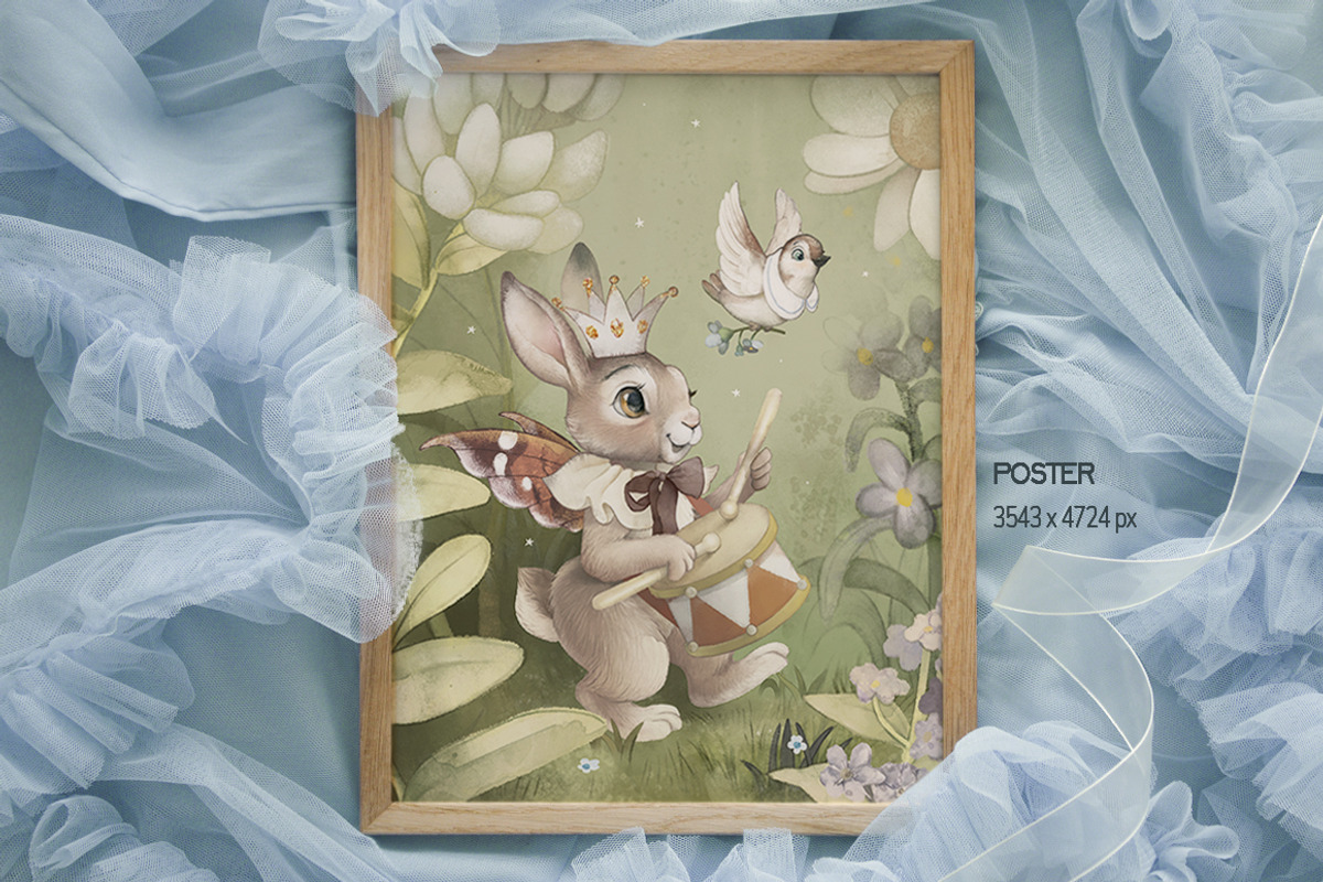 Watercolor Vintage Animal garden set, an Animal Illustration by TanyaSchuka (Photo 5 of 11)