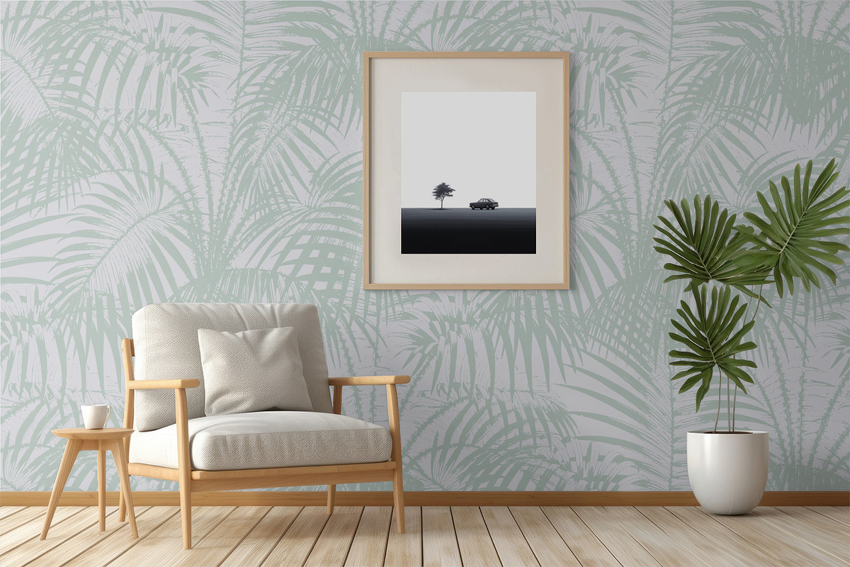 Subtle Palms, a Wallpaper Graphic by MalyskaStudio (Photo 4 of 6)