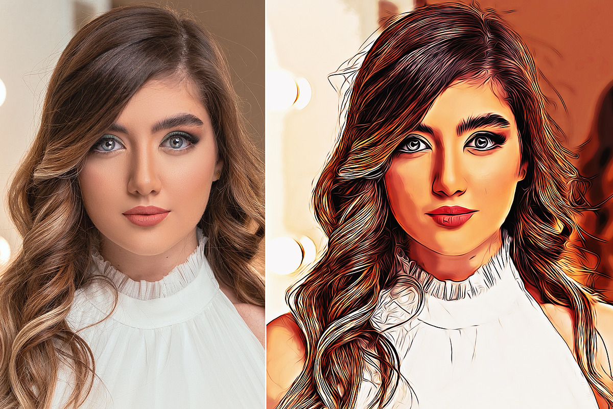 Portrait Oil painting Effect, an Action Add-On by DesignCave (Photo 3 of 5)