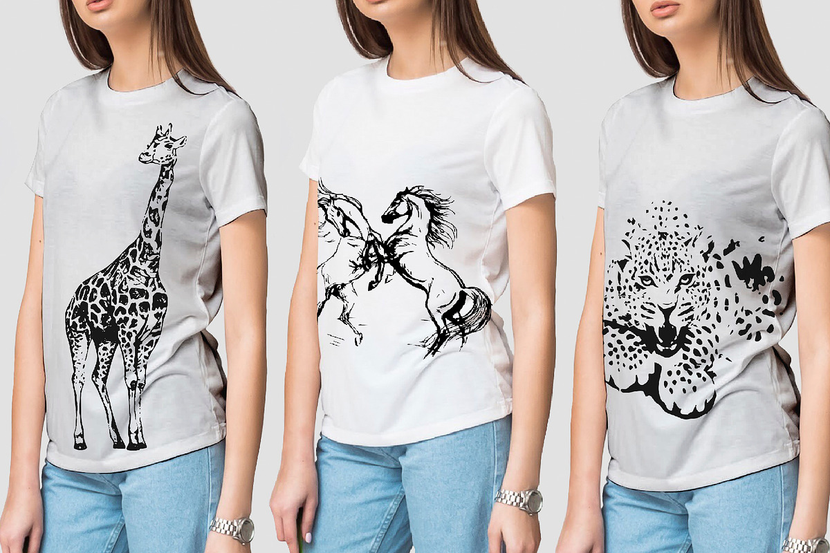 50 wild animals silhouette vector, an Animal Illustration by AnastasiyaOleynik (Photo 4 of 5)