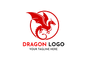 Dragon Powerful Emblem Logo Design, a Branding & Logo Template by Megafox Studio (Thumbnail 2 of 2)