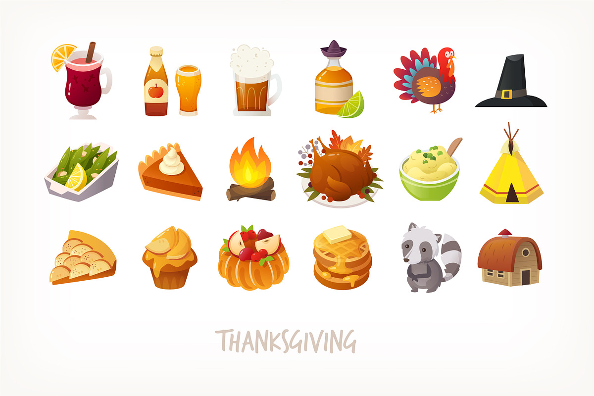 Colourful Autumn Icons Set, a Graphic by Moonery's (Photo 1 of 5)