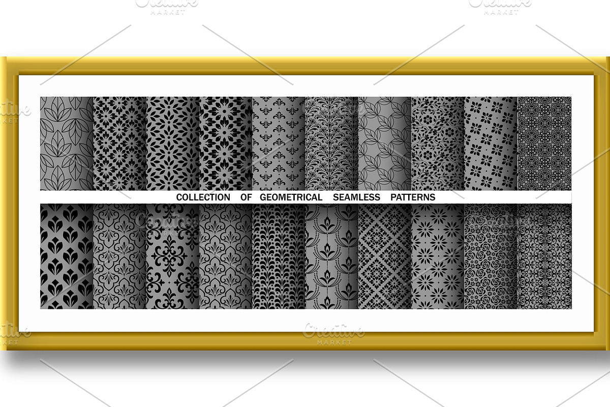 Geometric floral set, a Pattern Graphic by RODINA (Photo 2 of 3)