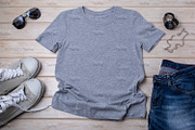 T-shirt mockup with black watch, an Advertising Mockup by TasiPas (Thumbnail 3 of 4)