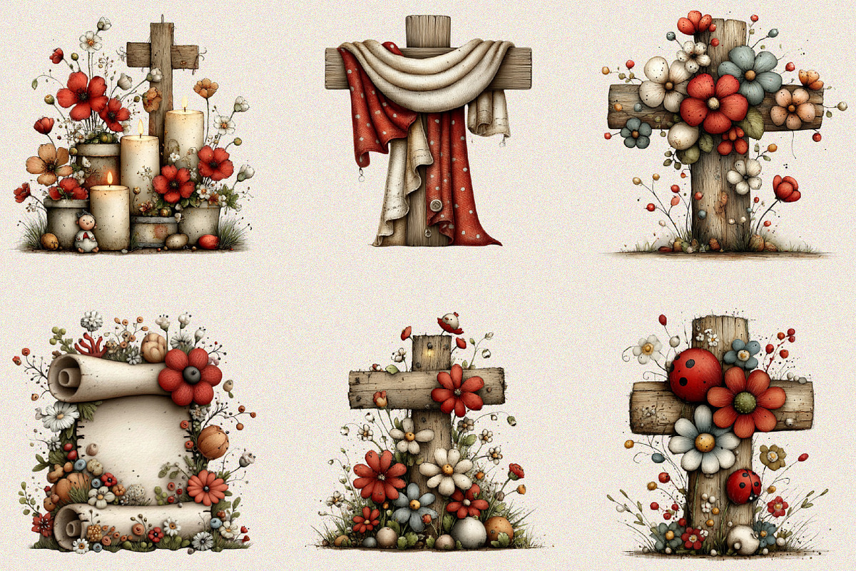 Christian Easter Clipart Bundle., an Illustration by SVGArt (Photo 4 of 8)