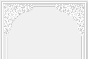 Set Of Decorative Floral Frames