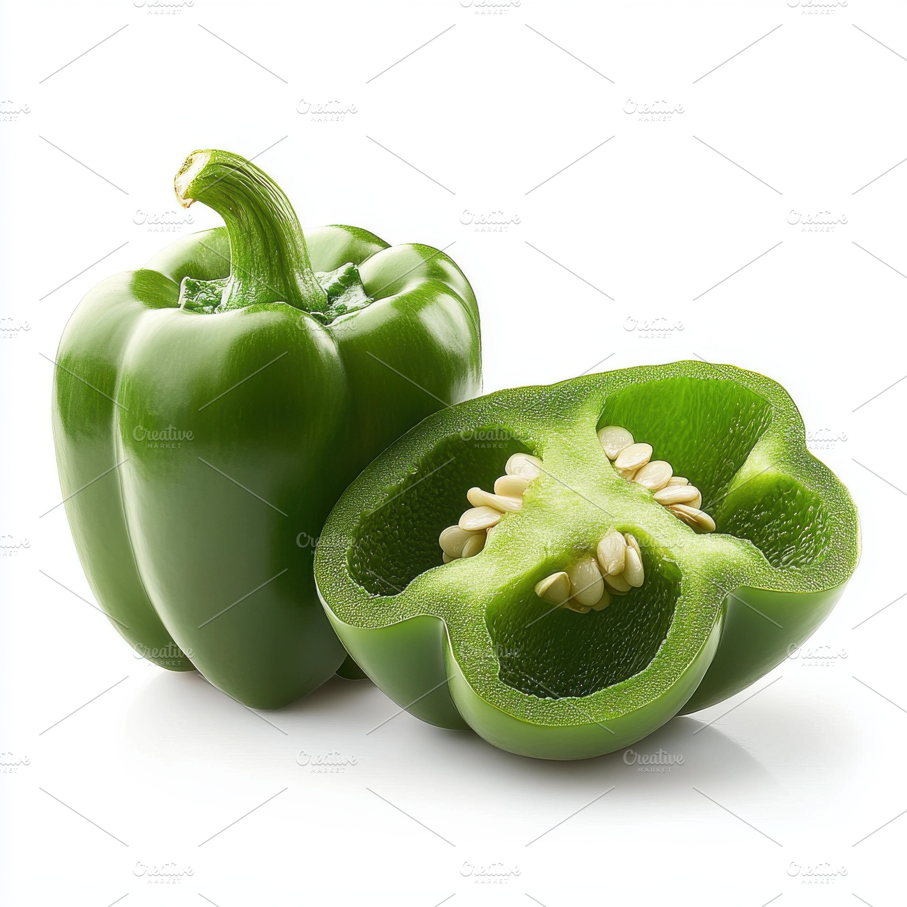 Fresh bell peppers or capsicum with, a Food & Drink Photo by Pixeness Studio