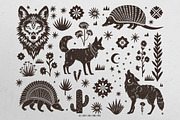 West Dreamer vector linocut graphics, an Object Graphic by DariSmartArt (Thumbnail 9 of 15)
